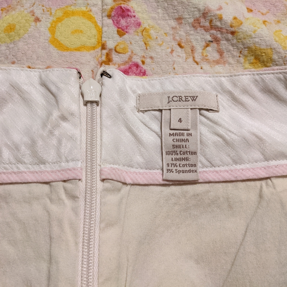 J Crew Sunshine Peony Pencil Skirt 4 - Picture 3 of 3